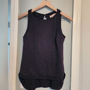 Black philosphy knit top